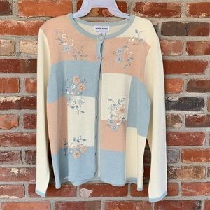 Alfred Dunner Embroidered Cardigan 